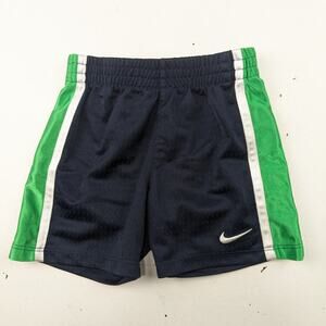 Nike Athletic Shorts - NavyGreen/White - Infant 12 M